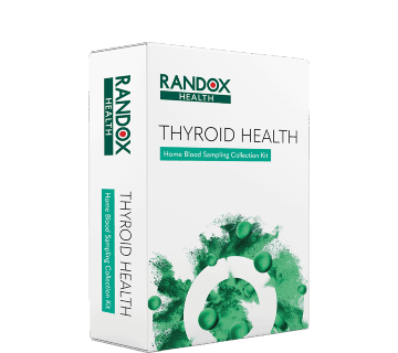 A randox Thyriod Health at home health test kit box